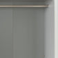 Tulsa 3 Door Graphite Sliding Door Wardrobe with Oak Decking - Hanging rail