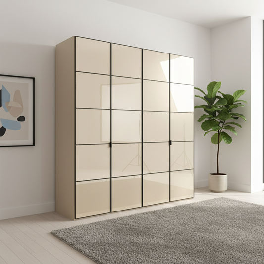 Wiemann Zenith Quito 4 Door Champagne Wardrobes - Width 200cm