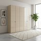 Wiemann Quito 250cm Hinged Door Large Wardrobe in Champagne Glass 