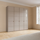 Zenith Havana Glass 4 Door Wardrobe 200cm