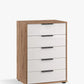 Wiemann Saka 60cm glass chest with five storage drawers
