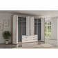 German-made Wiemann wardrobe with adjustable shelving and hanging rails