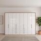 White Oak Wiemann Saka combi wardrobe with integrated drawer storage