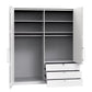 Wiemann Loft 4 Doors & 3 Drawers With Bi-Fold Doors Wardrobe interior view