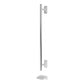 Wiemann Loft 4 Doors & 4 Drawers Hinged Wardrobe in White Handle in Chrome