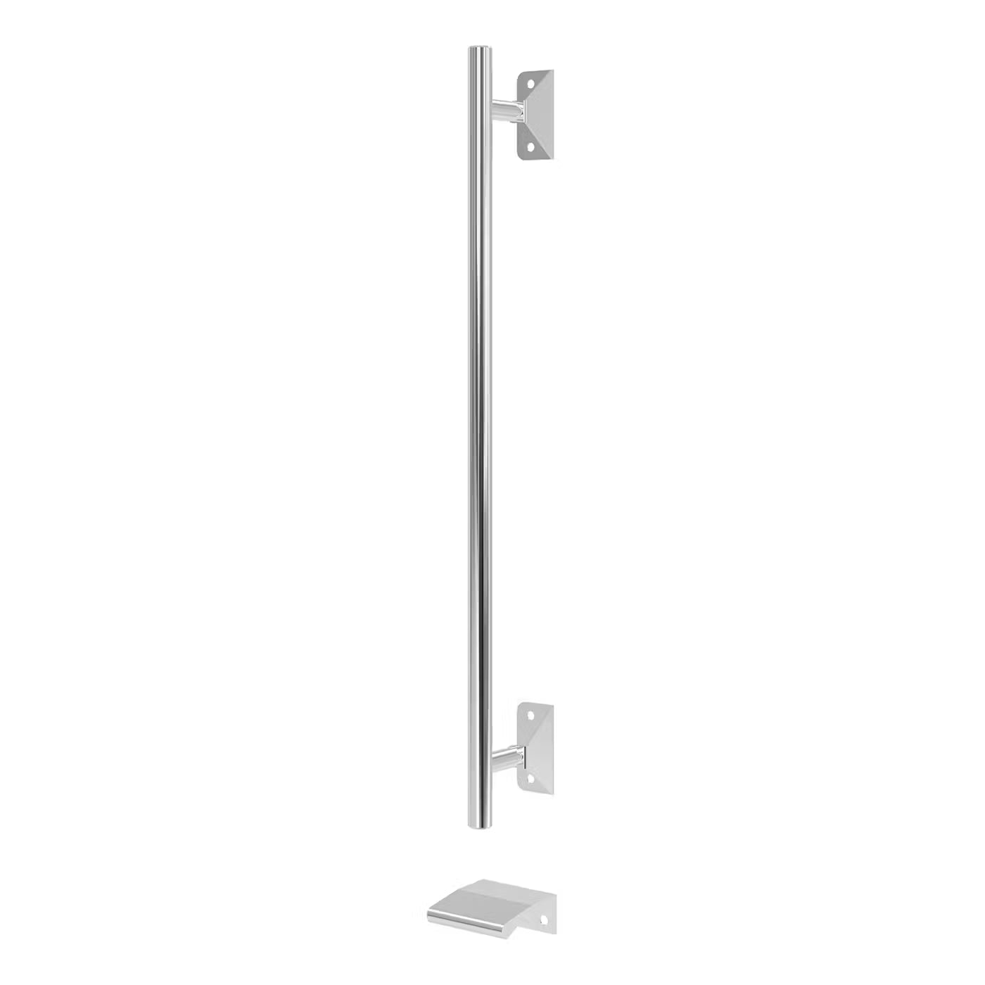 Wiemann Loft 4 Doors & 4 Drawers Hinged Wardrobe in White Handle in Chrome