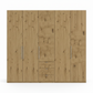 Wiemann Loft 5 Doors & 3 Drawers With Bi-Fold Doors Wardrobe in Bianco Oak