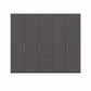 Wiemann Loft 5 Doors & 3 Drawers With Bi-Fold Doors Wardrobe in Havana