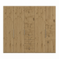 Wiemann Loft 5 Doors & 4 Drawers With Bi-Fold Doors Wardrobe in Bianco Oak