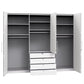Wiemann Loft 6 Doors & 4 Drawers With Bi-Fold Doors Wardrobe interior view