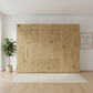 Wiemann Loft 6 Doors & 3 Drawers With Bi-Fold Doors Wardrobe in Bianco Oak Front view