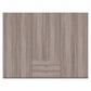 Wiemann Loft 6 Doors & 3 Drawers With Bi-Fold Doors Wardrobe in Dark Rustic Oak