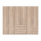 Wiemann Loft 6 Doors & 4 Drawers With Bi-Fold Doors Wardrobe in Rustic Oak