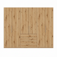 Wiemann Loft 6 Doors & 4 Drawers With Bi-Fold Doors Wardrobe in Bianco Oak