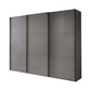 Wiemann Meridian Lava 3 Door Sliding Wardrobe in Glass
