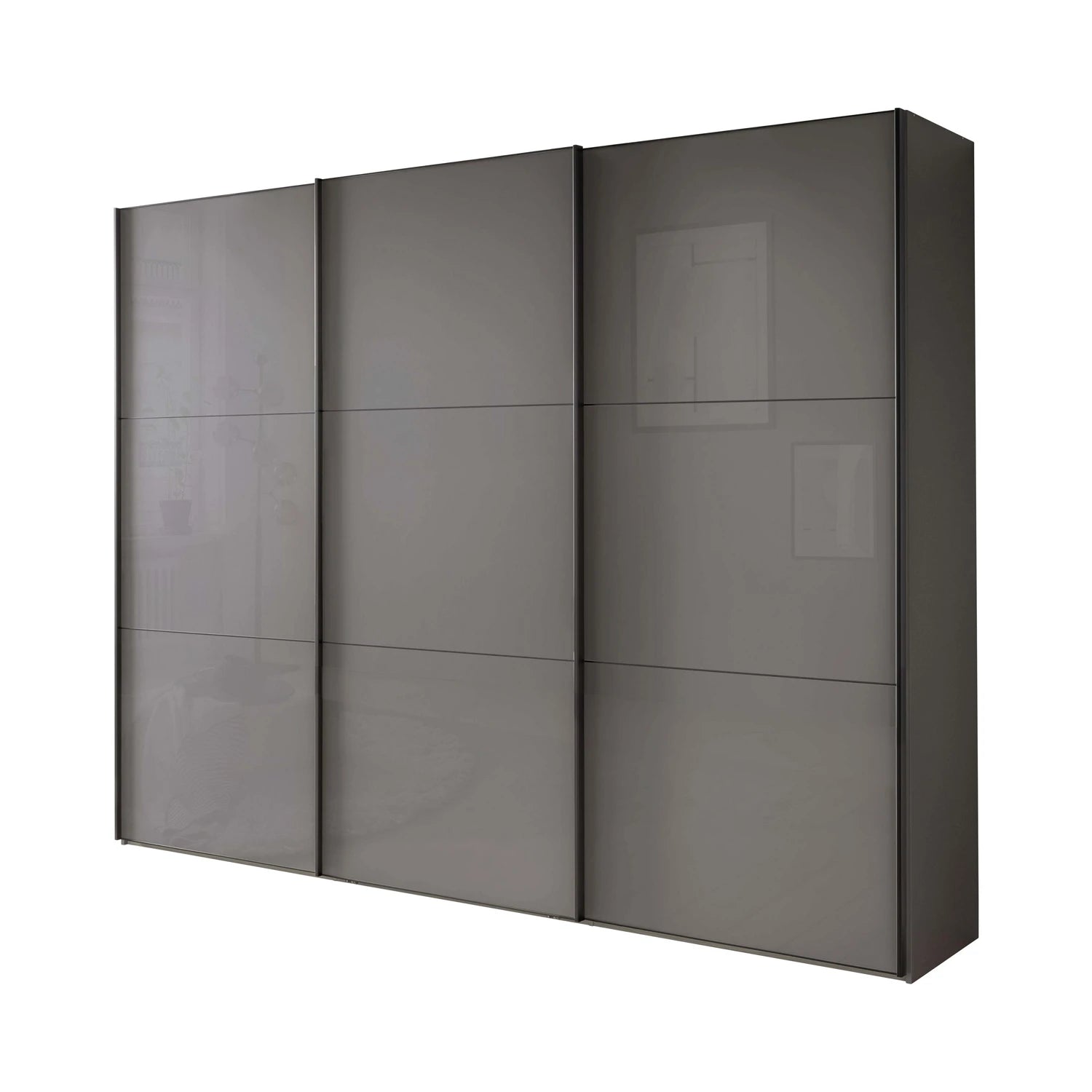 Wiemann Meridian Lava 3 Door Sliding Wardrobe in Glass