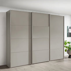 Wiemann Phoenix Champagne 3 Door Sliding Wardrobe in Matte