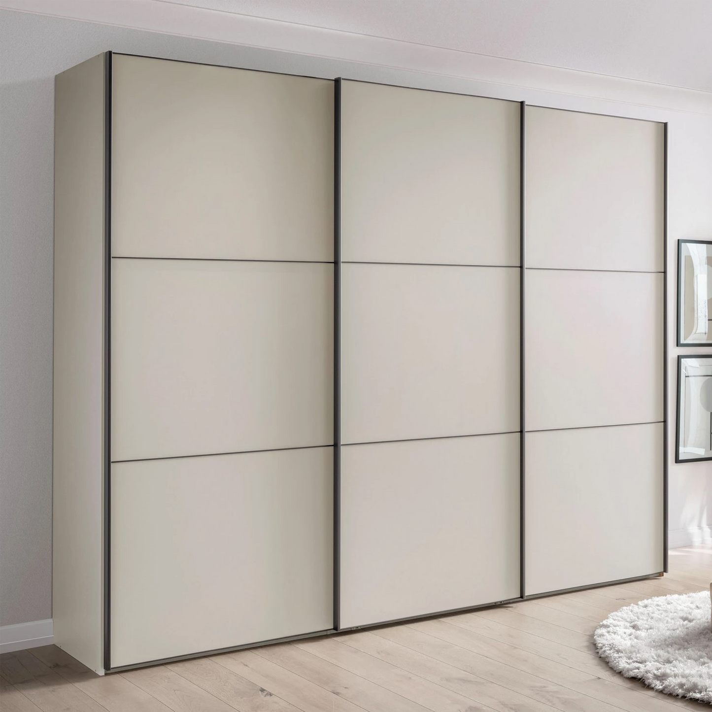 Wiemann Phoenix Champagne 3 Door Sliding Wardrobe in Matte