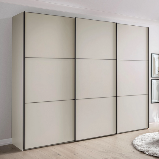Wiemann Phoenix Champagne 3 Door Sliding Wardrobe in Matte