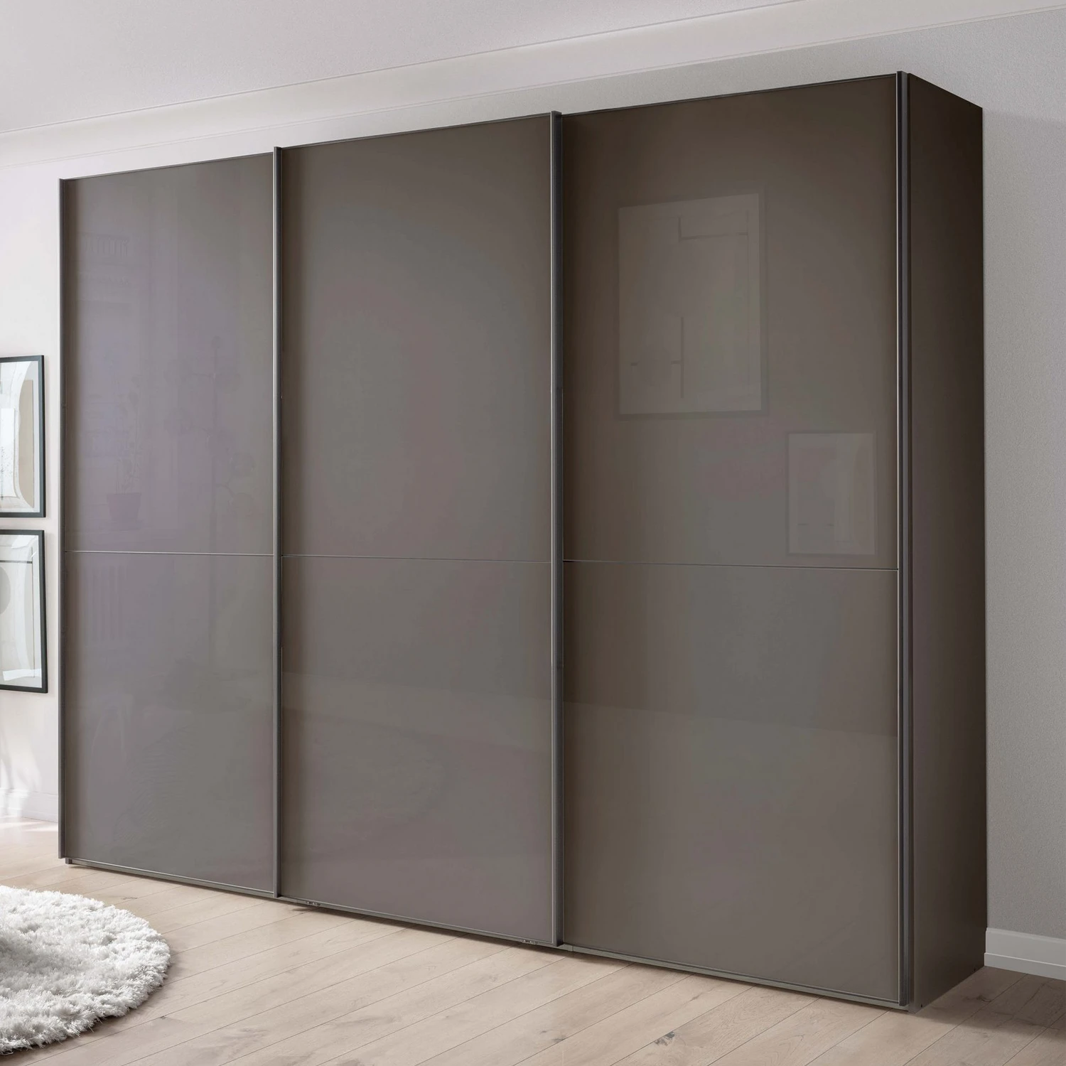 Wiemann Phoenix Havana Glass 3 Door Sliding Wardrobe