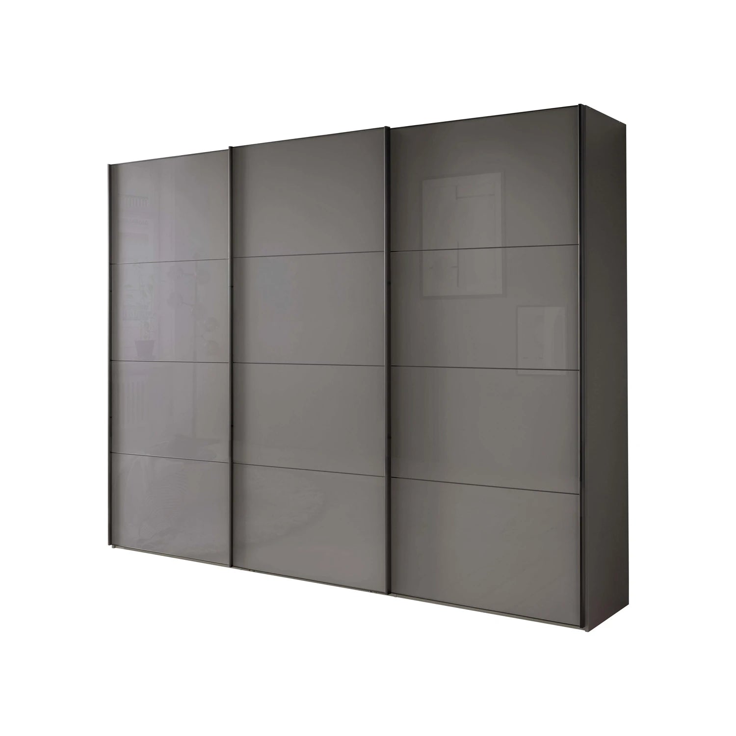 Wiemann Phoenix Lava 3 Door Sliding Wardrobe in Glass