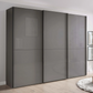 Wiemann Phoenix Lava 3 Door Sliding Wardrobe in Glass