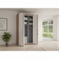Contemporary German-made Saka wardrobe with glass doors