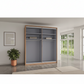 Saka wardrobe with space-saving bi-fold door design
