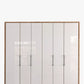 Wiemann Saka 250cm Bi-Fold Wardrobe With 6 Glass Doors