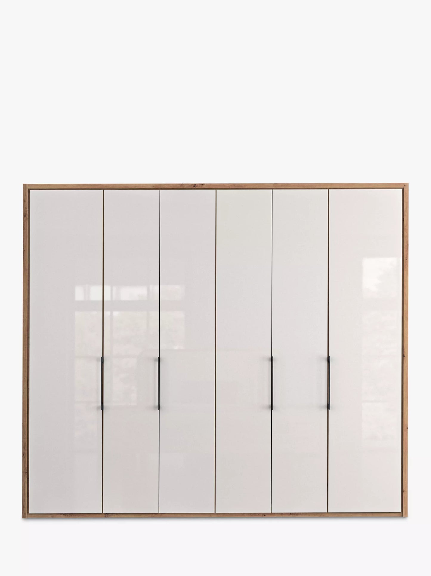 Wiemann Saka 250cm Bi-Fold Wardrobe With 6 Glass Doors