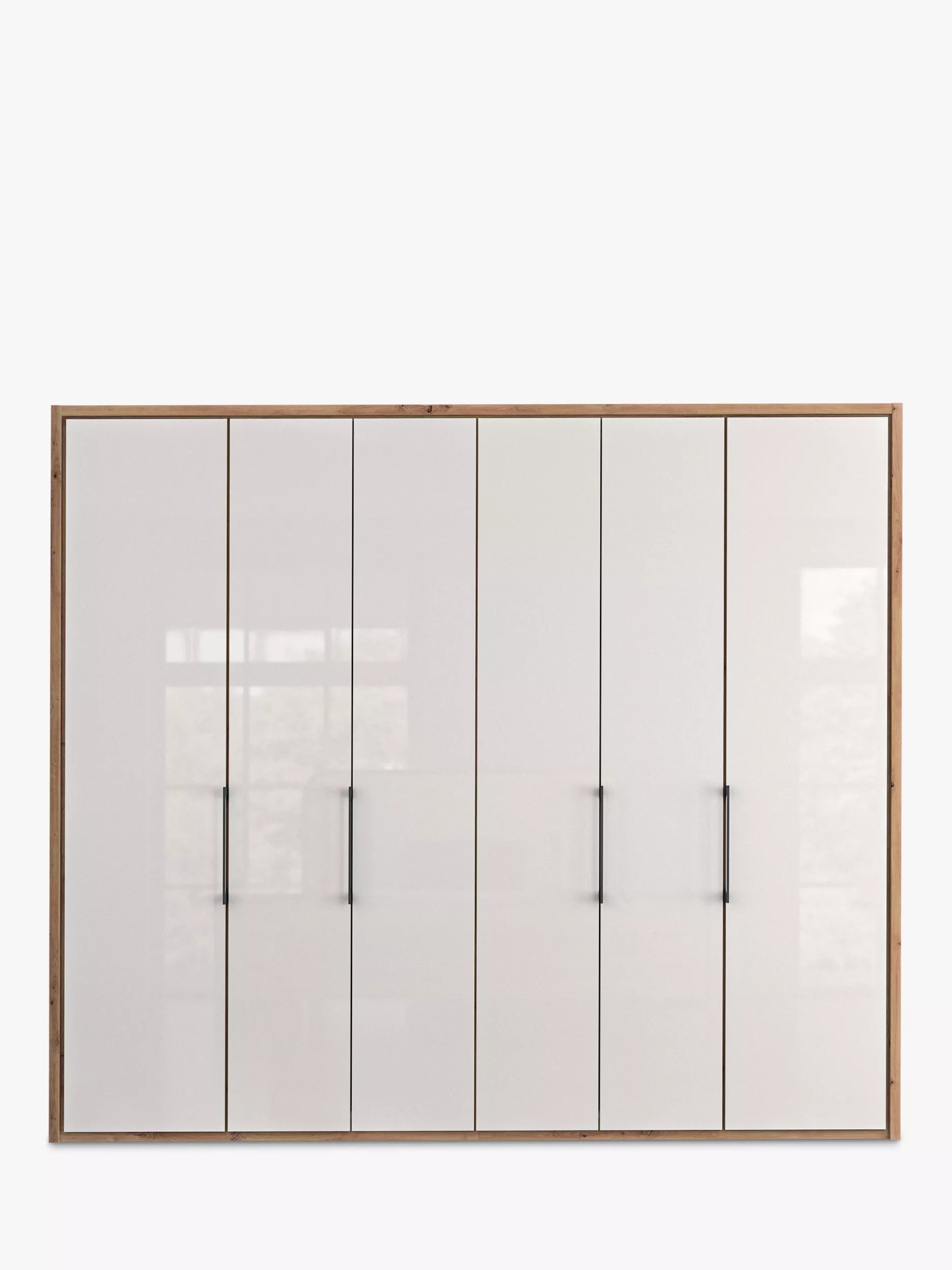 Wiemann Saka 250cm Bi-Fold Wardrobe With 6 Glass Doors