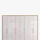 Wiemann Saka 300cm Bi-Fold Wardrobe With 8 Glass Doors