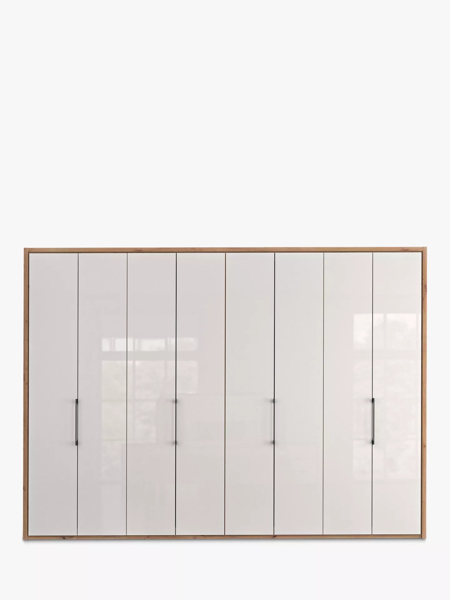 Wiemann Saka 300cm Bi-Fold Wardrobe With 8 Glass Doors