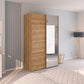 Rauch Wooden wardrobe with mirror in a modern room setting