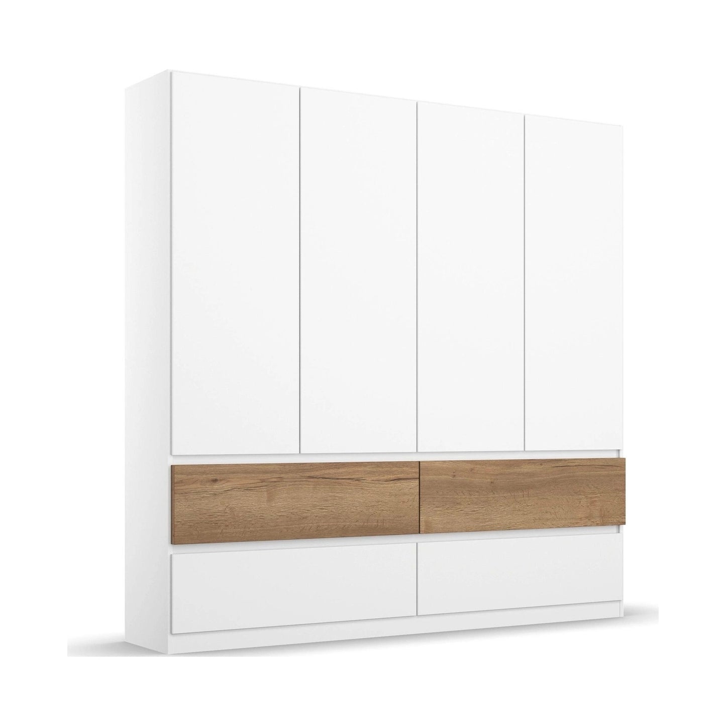 Winnipeg Alpine White 4 Door Wardrobe with Drawers - W181CM