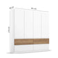 Winnipeg Alpine White 4 Door Wardrobe with Drawers - W181CM - Dimensions
