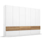 Winnipeg Alpine White 6 Door Wardrobe with Drawers - W271CM
