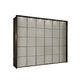 Zenith Havana Glass Front 300cm Large 6 Door Wardrobe 
