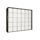 Zenith White Glass Front 300cm Large 6 Door Wardrobe 