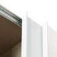 Rauch Forms Silk Grey Glass Triple Sliding Wardrobe - Closeup view