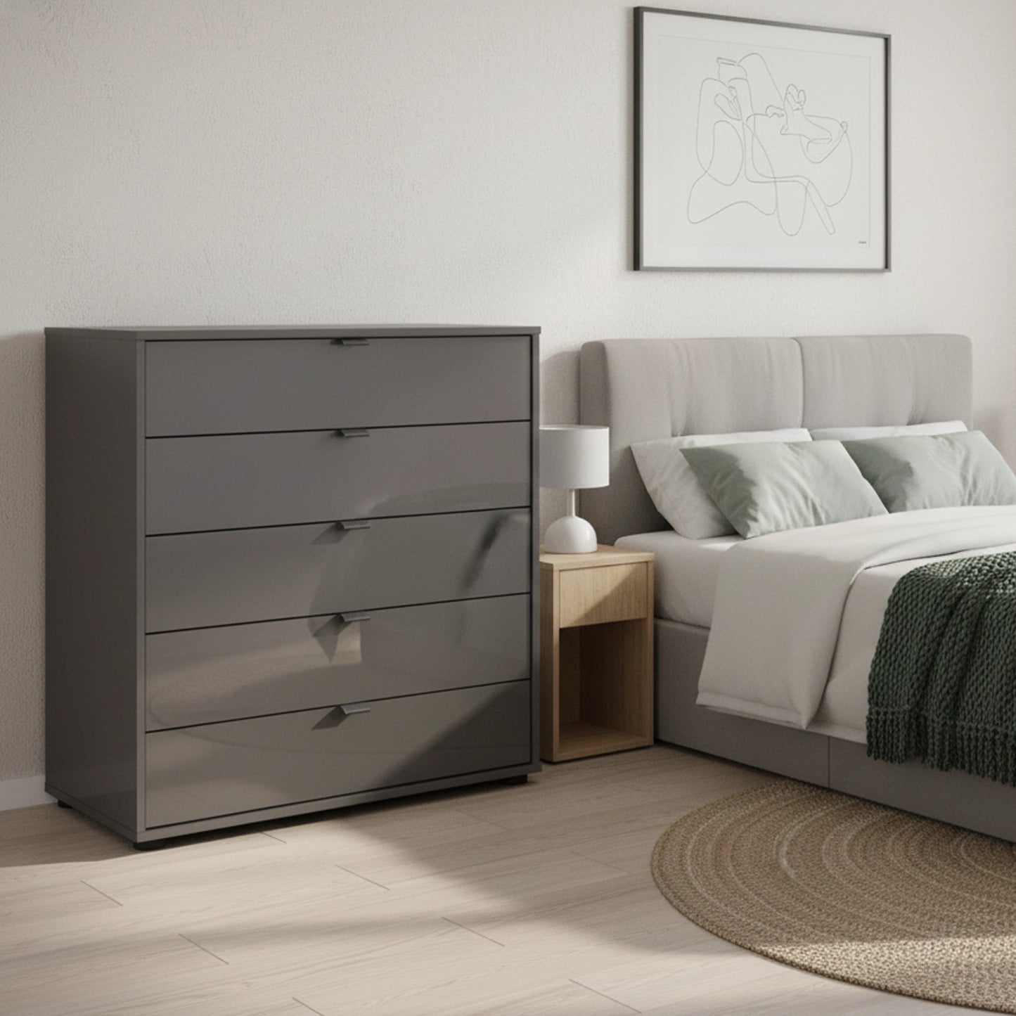 Amelia Chest Of 5 Drawers, Pull-Outs