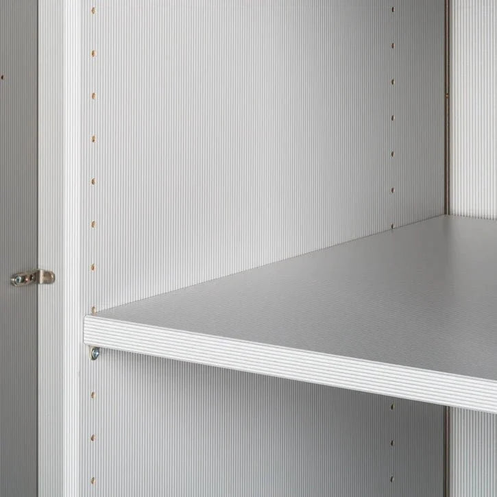 Tulsa Bianco Oak Double Freestanding Mirrored Wardrobe 