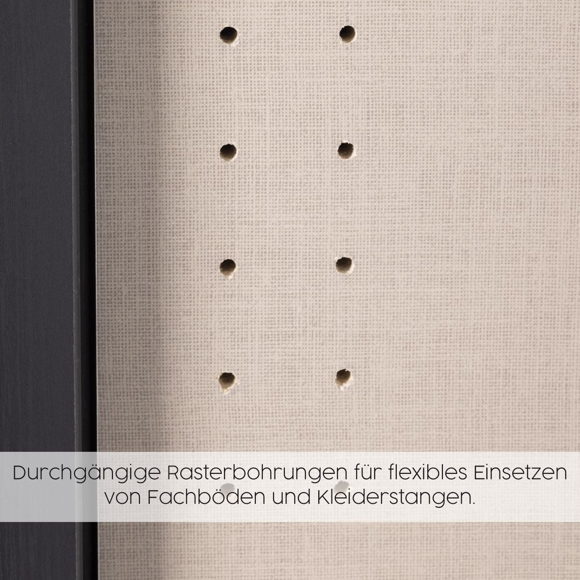Kodi Champagne 5 Door Wardrobe with 6 Drawers – W226cm
