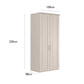 Kempton 2 Door Hinged Wardrobe with Right Door Mirror