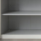 Tulsa White Glass Graphite Carcase Sliding Wardrobe 